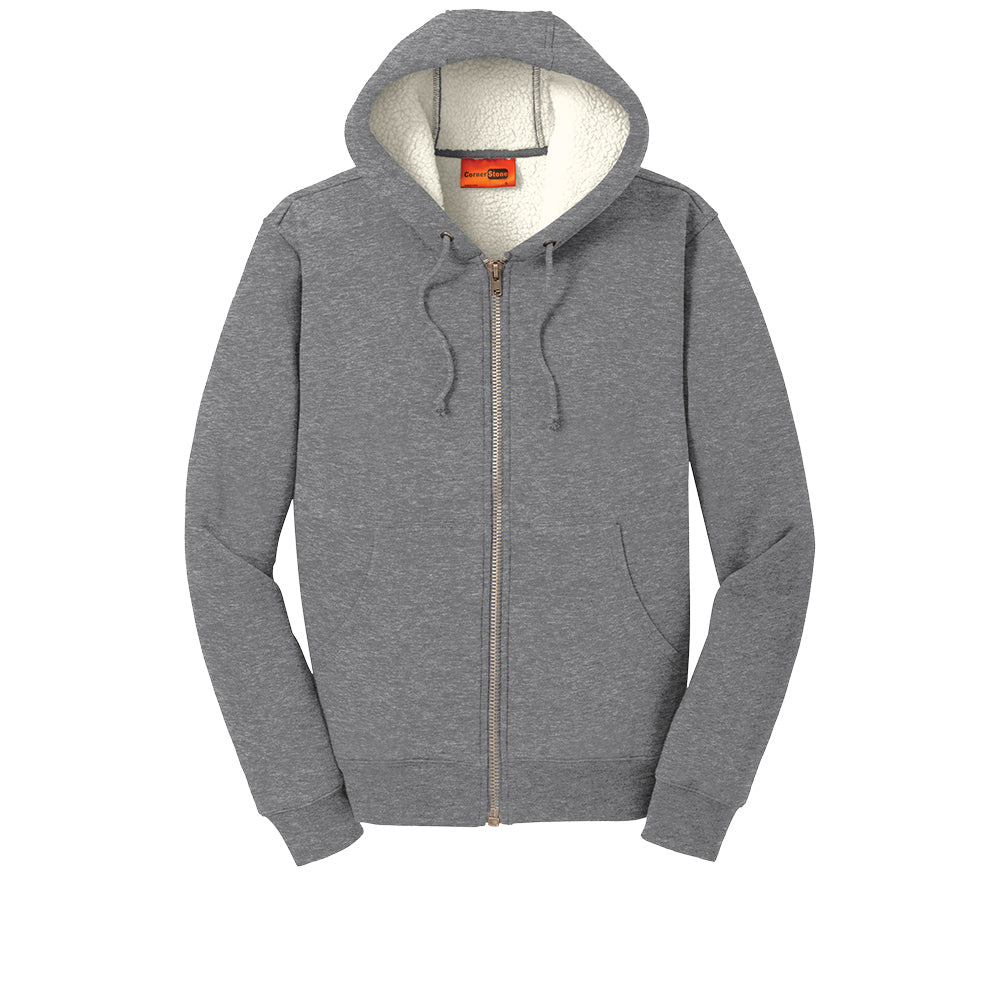 Cornerstone Sherpa-Lined Hooded Fleece