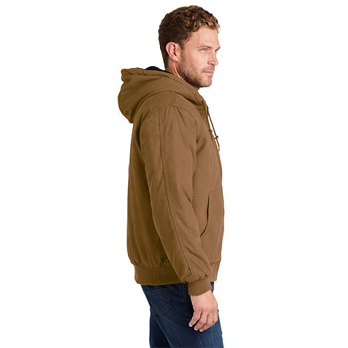 CornerStone Washed Duck Cloth Insulated Hooded Work Jacket