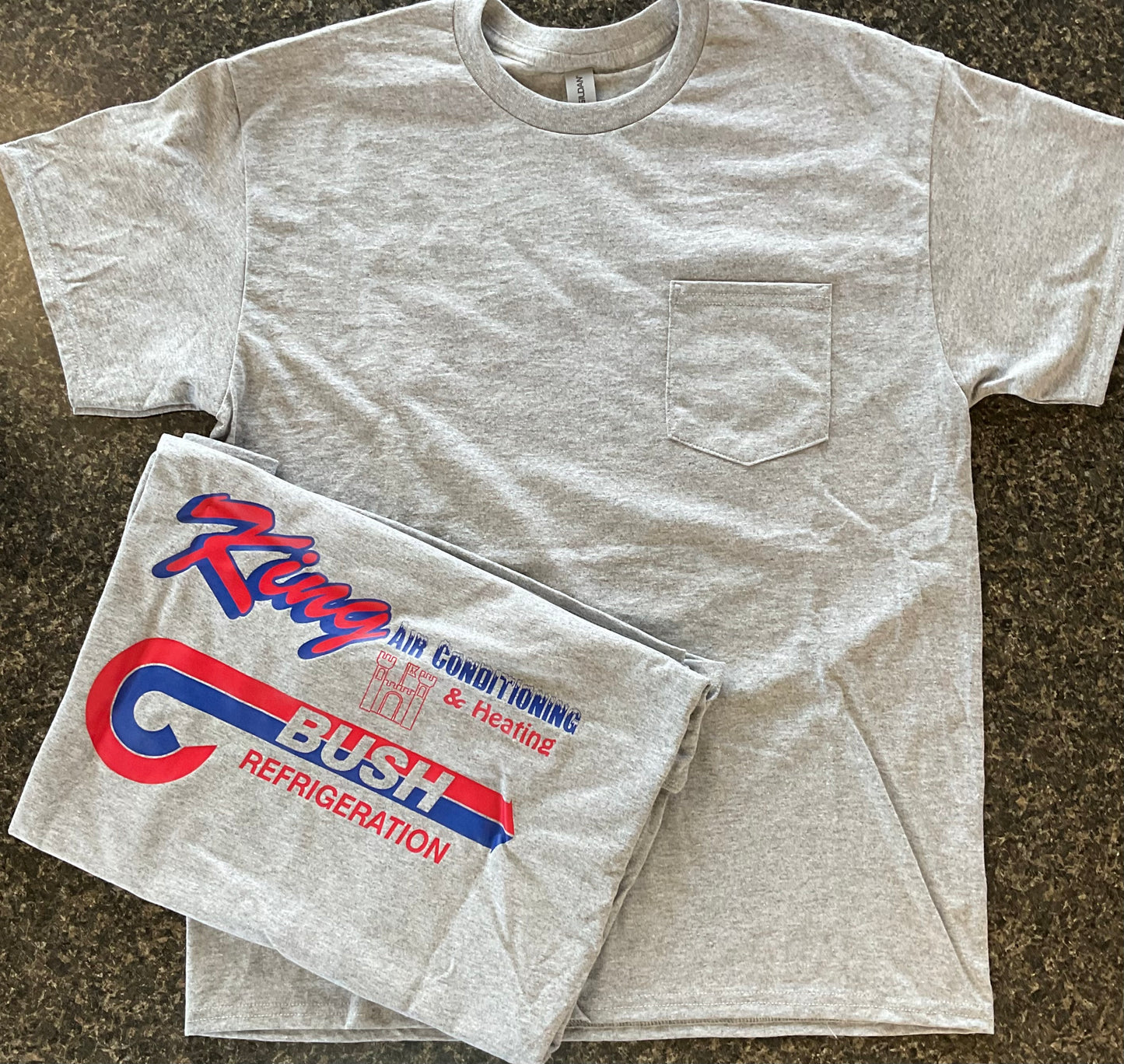 Gildan Pocket Short Sleeve with King Logo on back