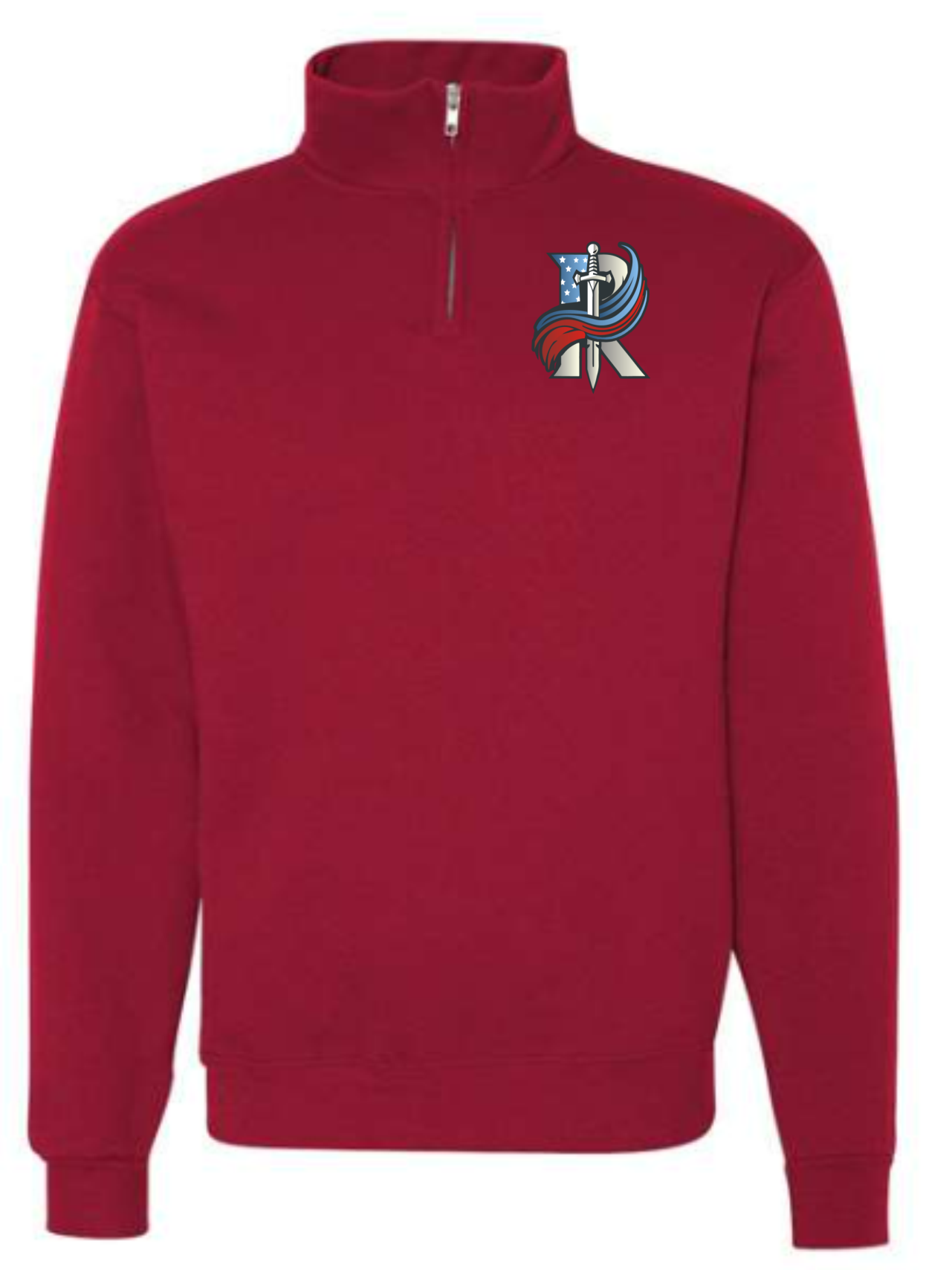 Jerzees 995MR Embroidered Quarter Zip Pullover