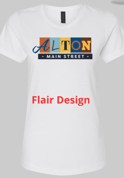 Wear Alton with Pride – Gildan Women's Main Street Logo Short Sleeve T Shirt