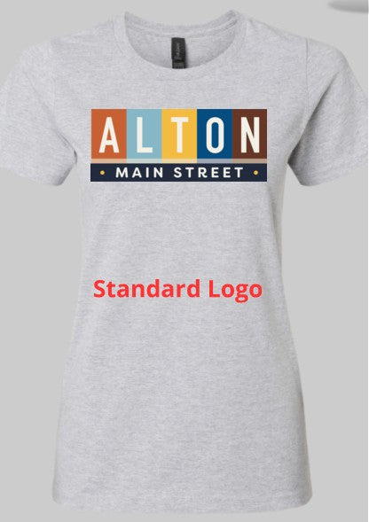Wear Alton with Pride – Gildan Women's Main Street Logo Short Sleeve T Shirt
