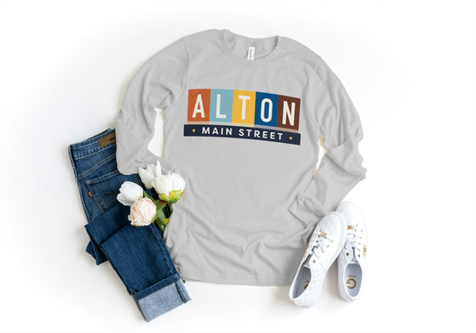 Wear Alton with Pride – Unisex Main Street Logo Long Sleeve T Shirt