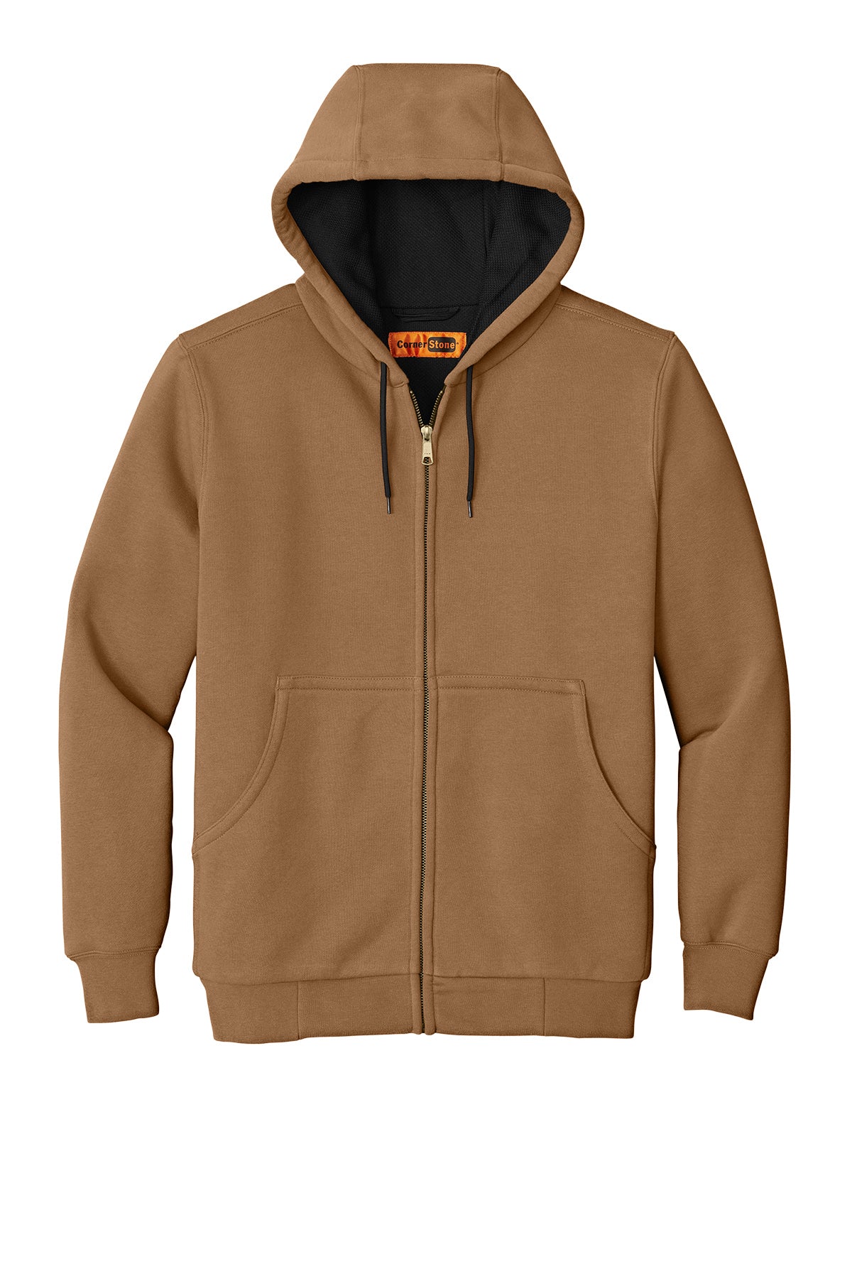 CornerStone Heavyweight Full-Zip Hooded Sweatshirt with Thermal Lining