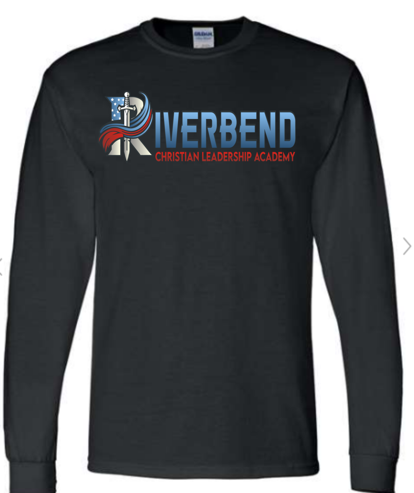 The Gildan 8400 Classic Logo Long Sleeve Shirt