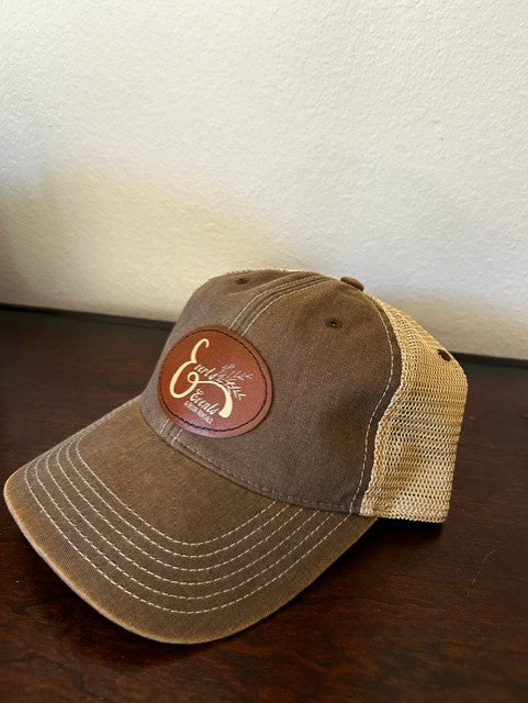 Legacy Brown/Khaki Trucker Hat with Logo Patch