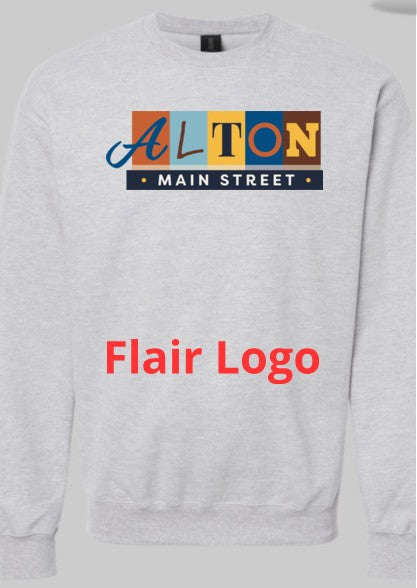 Ultra-Soft Alton Main Street Unisex Crew Sweatshirt – Everyday Comfort with Local Flair