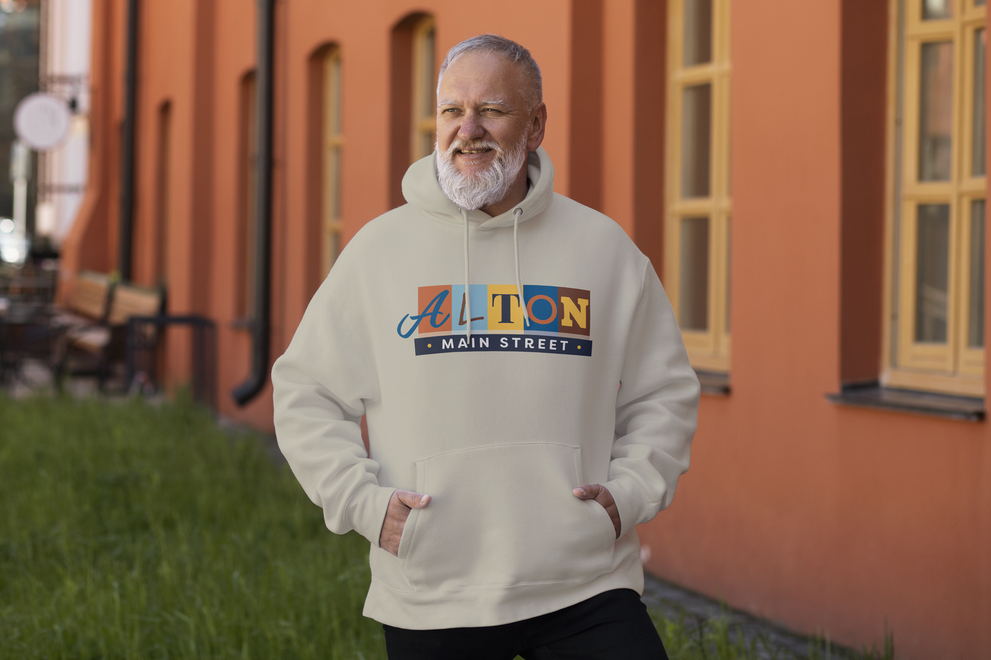 Stay Warm in Style – Alton Main Street Logo Hoodie