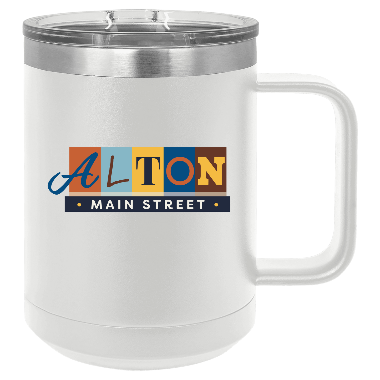Take Alton On the Go. 15 0z Logo'd Coffee Mug